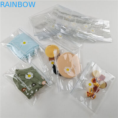 Sacchetto di imballaggio in plastica in materiale PE trasparente per Comestic con dimensioni e colori personalizzati