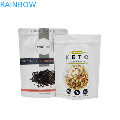 Effetto colore Borse da tè finite lucide o opache confezionate in sacchetti in piedi ricapribili