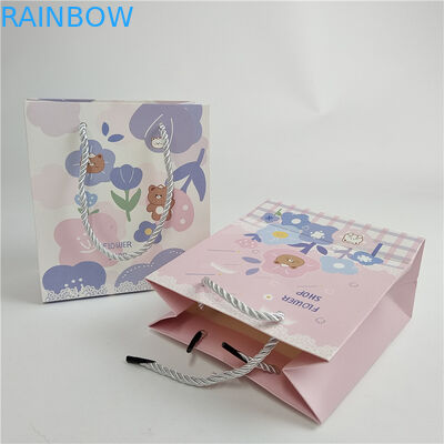 Assicurazione della qualità promozionale Impronta digitale personalizzata Logo stampato imballaggio sacchetti di carta