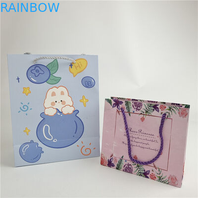 Assicurazione della qualità promozionale Impronta digitale personalizzata Logo stampato imballaggio sacchetti di carta