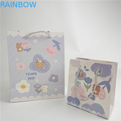 Assicurazione della qualità promozionale Impronta digitale personalizzata Logo stampato imballaggio sacchetti di carta