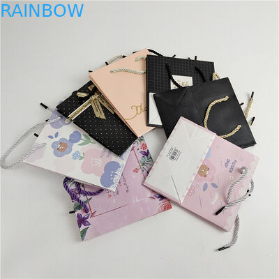 Nuovo accettato fino a 10 colori Disponibile stampa digitale personalizzata Logo stampato sacchetto di carta da shopping imballaggio