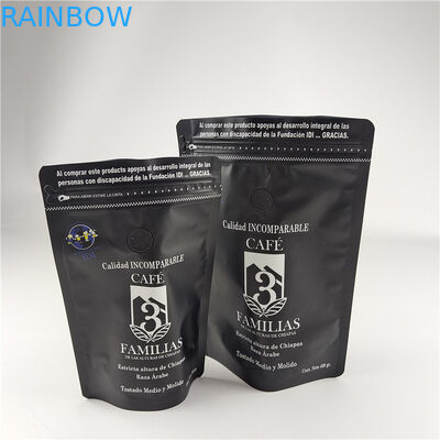 Matte Finish Food Grade Proof Odor Proof Laminated Aluminum Foil Zip Lock Bag Stand Up Pouch Coffee Bag