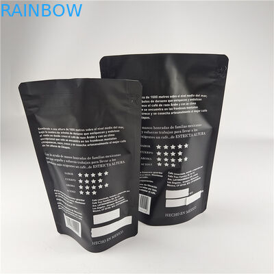 Matte Finish Food Grade Proof Odor Proof Laminated Aluminum Foil Zip Lock Bag Stand Up Pouch Coffee Bag