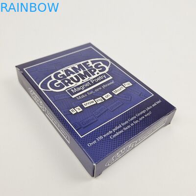 Accettabile fino a 10 colori Disponibile Logo personalizzato Stampato Cartone di carta lucida rettangolare