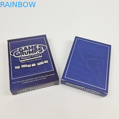 Accettabile fino a 10 colori Disponibile Logo personalizzato Stampato Cartone di carta lucida rettangolare