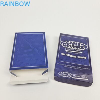 Accettabile fino a 10 colori Disponibile Logo personalizzato Stampato Cartone di carta lucida rettangolare