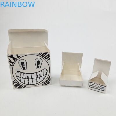 Scatola di carta di cartone bianca per campioni cosmetici di olio di argan