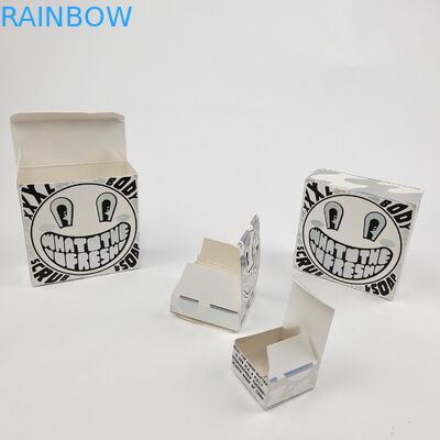 Scatola di carta di cartone bianca per campioni cosmetici di olio di argan