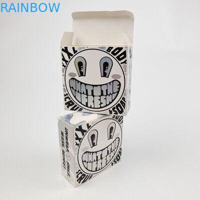 Scatola di carta di cartone bianca per campioni cosmetici di olio di argan