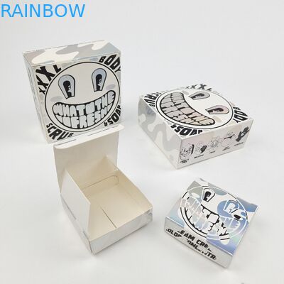 Scatola di carta di cartone bianca per campioni cosmetici di olio di argan