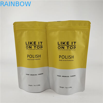 Disegno di dimensioni personalizzate sacchetto in piedi con cerniera a zip / sacchetto di imballaggio stampato digitalmente