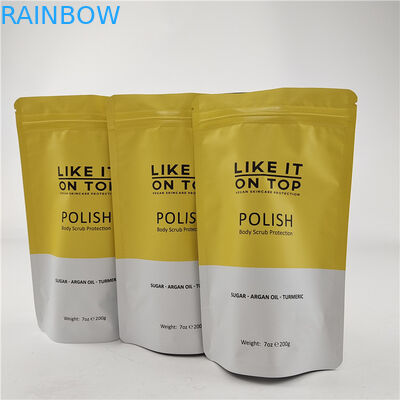 Disegno di dimensioni personalizzate sacchetto in piedi con cerniera a zip / sacchetto di imballaggio stampato digitalmente