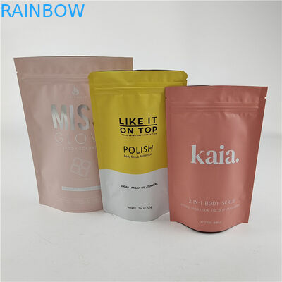 Disegno di dimensioni personalizzate sacchetto in piedi con cerniera a zip / sacchetto di imballaggio stampato digitalmente