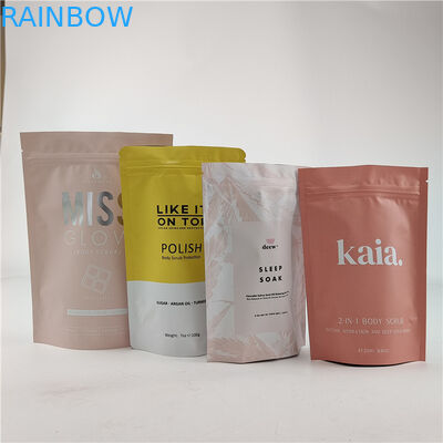 Disegno di dimensioni personalizzate sacchetto in piedi con cerniera a zip / sacchetto di imballaggio stampato digitalmente