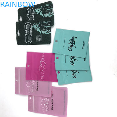 Easy Tear Line Sacchetto di imballaggio Mylar sigillato a tre lati con cerniera a misura personalizzata