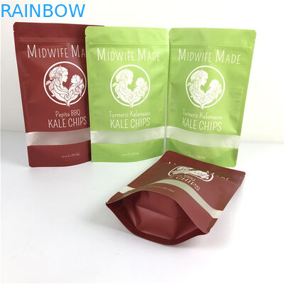 Imballaggio alimentare Sacchetti a cerniera di plastica piatta Sacchetti in foglio di alluminio con cerniera