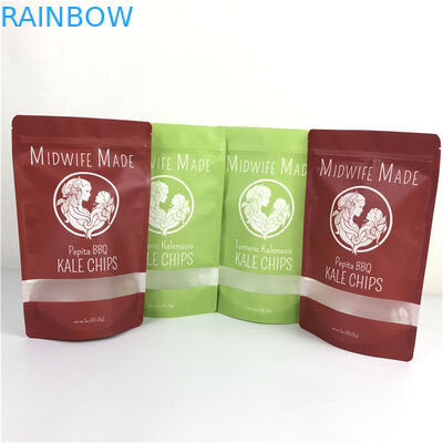 Imballaggio alimentare Sacchetti a cerniera di plastica piatta Sacchetti in foglio di alluminio con cerniera