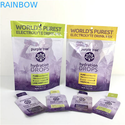 10 colori Custom Matt Aluminum Foil Stand Up Pocket Ziplock Doypack Bag per il cibo