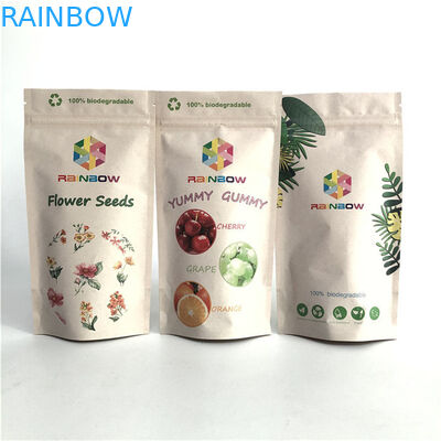 Logo personalizzato stampato Stand Up Zipper Bag Risaleable Plastic Food Seal Packaging