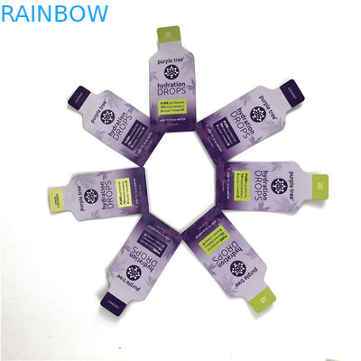 Hot Custom Logo Finitura lucida Dimensioni e design personalizzati Necessità di foglio di alluminio Mylar Doypack