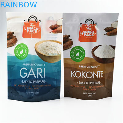 Materiale ecologico e sicuro Finitura lucida Dimensioni e design personalizzati Necessità di foglio di alluminio Mylar Doypack