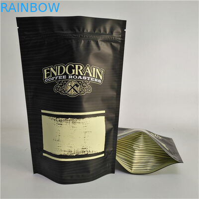 Immagazzinamento Logo personalizzato stampato Stand Up Zipper Pouch Risaleable Plastic Food Seal Coffee Bag