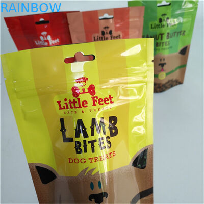 Materiale di imballaggio alimentare Foglio di alluminio resistente all'umidità Borse in piedi per borse per snack Imballaggio con cerniera