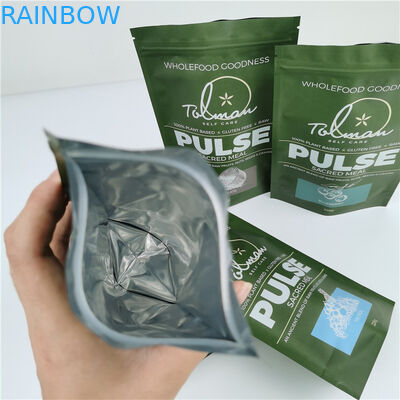 Materiale di imballaggio alimentare Matta Folia di alluminio 250 g 1 kg Con sacchetto Stand Up Tea Bag Imballaggio