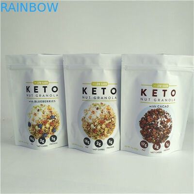 Cina Fornitore Disegno personalizzato Stampa Dimensioni personalizzate e fabbisogni di progettazione Borse stand up con cerniera per imballaggi alimentari