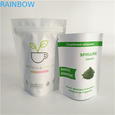 Stampa personalizzata sigillo termico riutilizzabile Stand Up Bag Food Grade Mylar Sachet Packaging