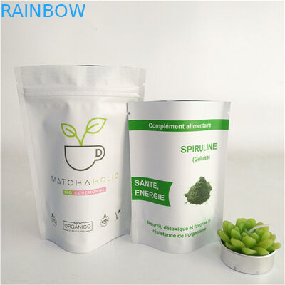 Stampa personalizzata sigillo termico riutilizzabile Stand Up Bag Food Grade Mylar Sachet Packaging