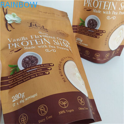 Stampa a colori Busta di imballaggio per snack MOPP VMPET PE Matt Finish Nero a prova di umidità