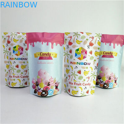 Vendita calda Stampa digitale personalizzata a prova di odore Foglio di alluminio Mylar Risalabile Borse Stand Up Con Finestra