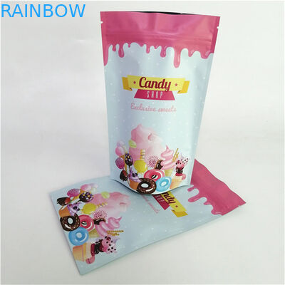 Materiale plastico ecologico Mylar Standing Aluminum Foil Zipper Bag Proof Odor Custom Printed