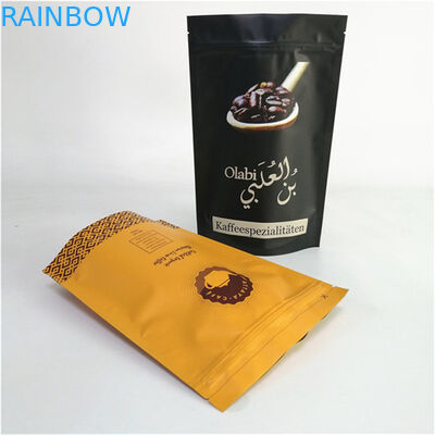 Stampa a colori Imballaggio personalizzato Caffè Ziplock Stand Up Bag Bag per 250g 500g 1kg