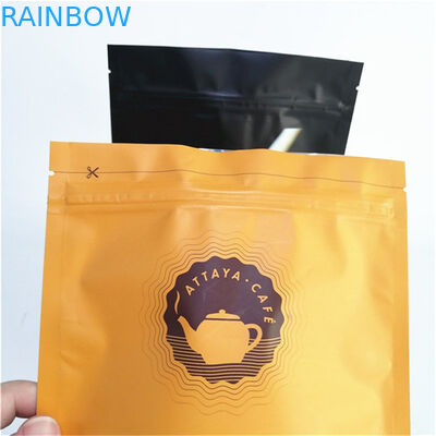 Stampa a colori Imballaggio personalizzato Caffè Ziplock Stand Up Bag Bag per 250g 500g 1kg