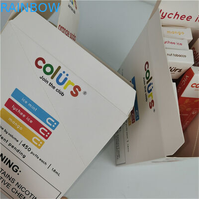 Display box in cartone con logo personalizzato a caldo