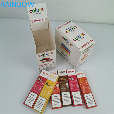 Display box in cartone con logo personalizzato a caldo