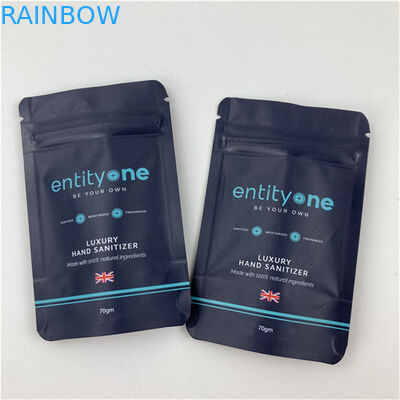 Logo personalizzato stampato sacchetto stand up con cerniera Matt finitura di foglio di alluminio Mylar Doypack