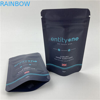 Busta Stand Up con Logo Personalizzato Stampata con Cerniera, Finitura Opaca, Materiale in Alluminio Laminato per Alimenti, Doypack