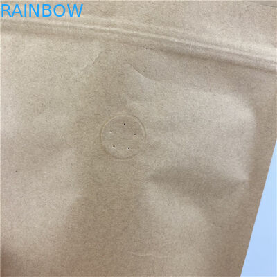 Dimensioni e disegni personalizzati Necessità di stampa colorata Carta Kraft Bags di imballaggio per snack alimentari