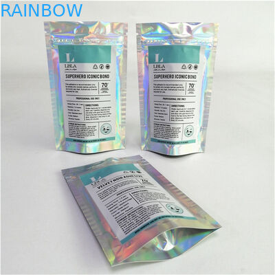 Ingrosso Logo personalizzato Stampa digitale Plastica PET Livido Prezzo adatto Borse a piedi con cerniera