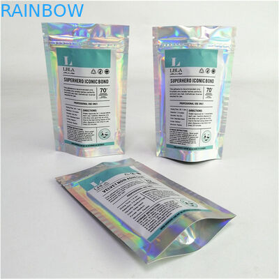 Ingrosso Logo personalizzato Stampa digitale Plastica PET Livido Prezzo adatto Borse a piedi con cerniera