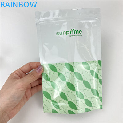 Matte PET/PE Zipper Food Doypack con logo personalizzato accolto