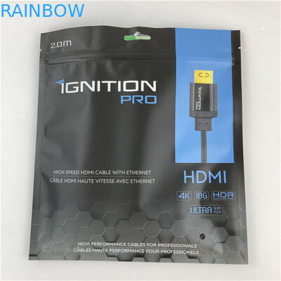 Sacchetto di imballaggio Mylar sigillato su tre lati sacchetto piatto con cerniera accettato fino a 10 colori disponibili