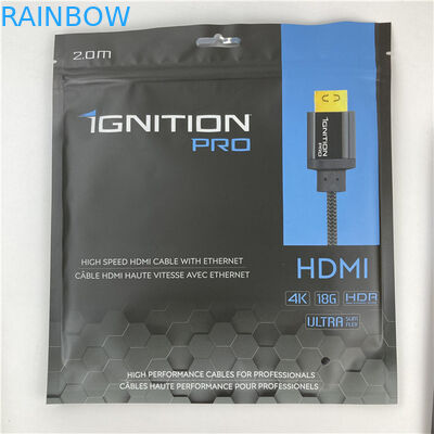 Sacchetto di imballaggio Mylar sigillato su tre lati sacchetto piatto con cerniera accettato fino a 10 colori disponibili