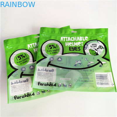 Imballaggio piatto sigillato a tre lati, resistente all'umidità, ricapribile, sacchetto di plastica