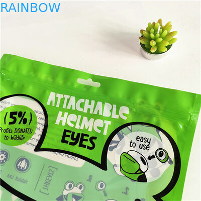 Sacchetto di imballaggio Mylar sigillato a tre lati, a prova di perdite, ecologico e con cerniera