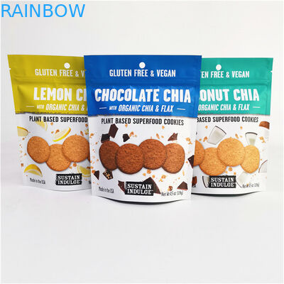 Logo personalizzato stampato in foglio di alluminio Mylar Doypack con superficie di stampa in intaglio